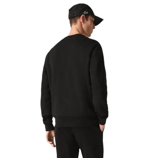 Lacoste Crew Neck Fleece Sweatshirt Black