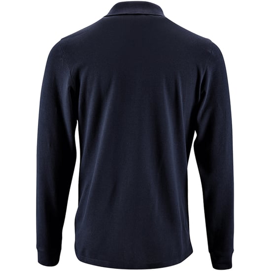 SOLS Mens Perfect Langarm-Pique-Poloshirt (French Navy) - Image 2