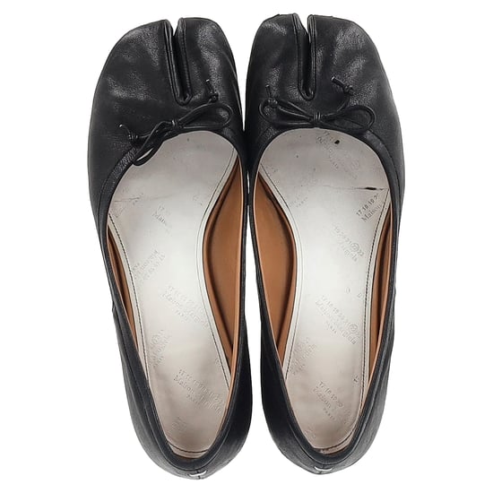 Maison Margiela Tabi 30 Ballerina-Pumps aus schwarzem Leder - Image 3