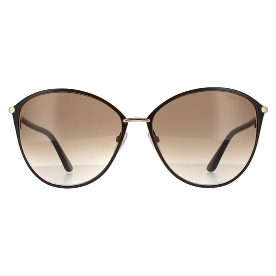 Tom Ford Cat Eye Womens Braun auf Gold mit Havannabraunem Farbverlauf - Image 1