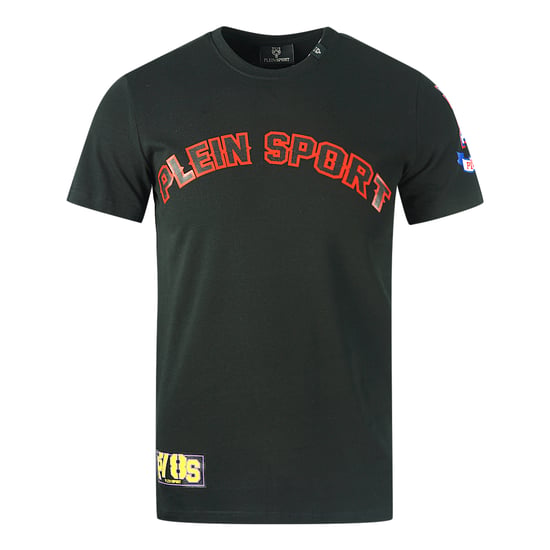 Plein Sport Multi Logo schwarzes T-Shirt - Image 1