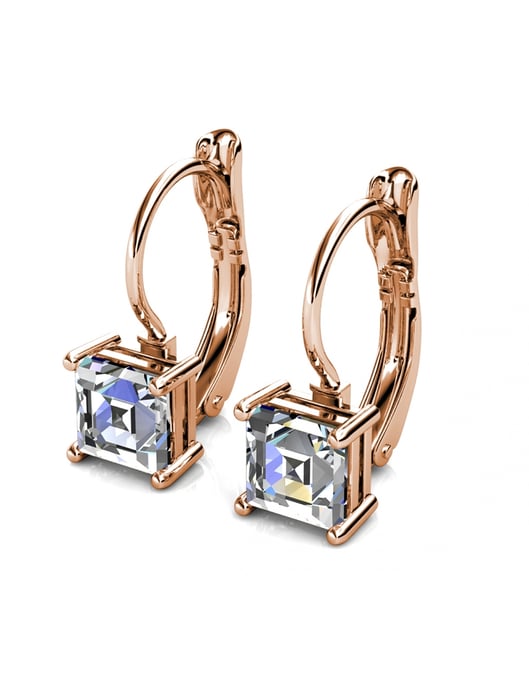 Quadratisches Set und Box - Rose Gold und Kristall - Image 6
