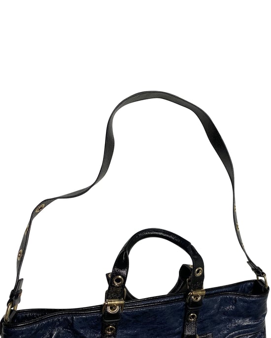 Stella McCartney Tote-Tasche mit Geldbörse aus blauem Kunstleder - Image 6