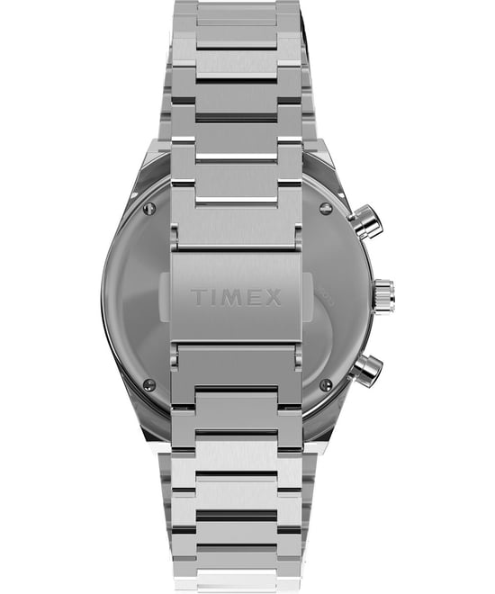 Timex Q Falcon Eye Chrono Herren Silber Uhr TW2W33700 - Image 2