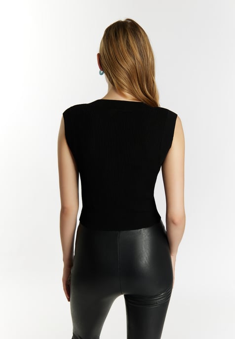 Mymo strickpullunder Damen schwarz - Image 4