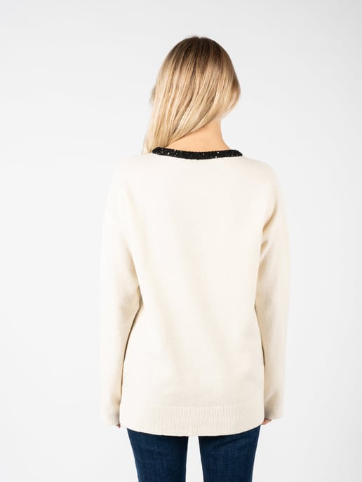 Pinko Pullover Barbaresco Damen weiß - Image 4
