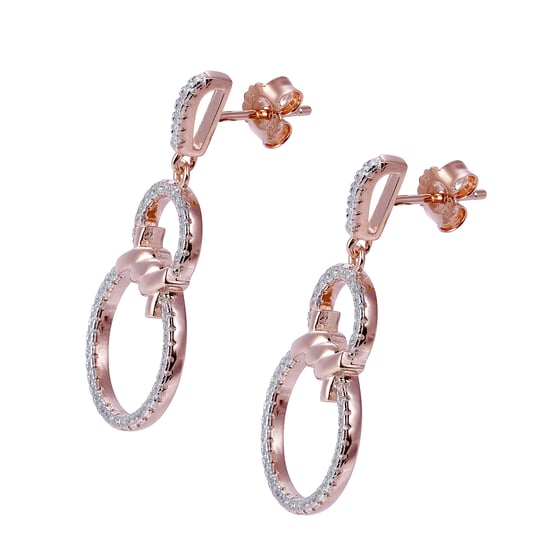 Orphelia 'Aavia' Damen Ohrhänger aus 925 Sterlingsilber - Rosé ZO-7422 - Image 3
