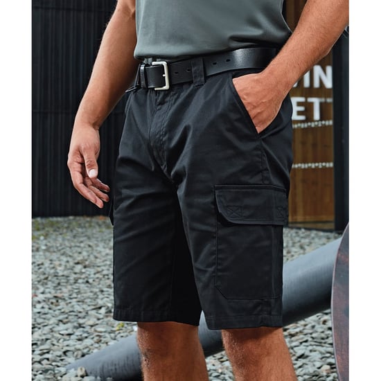 Premier - Cargo-Shorts für Herren - Arbeit (Schwarz) - Image 3