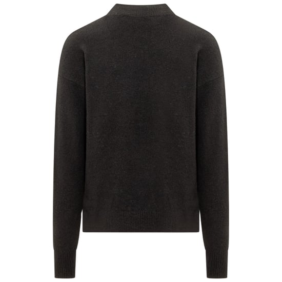 Schwarzer Strickpullover mit klassischem Logo von Palm Angels - Image 2