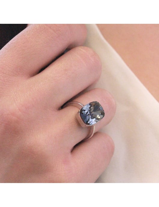 Klassischer Ring - Silber und Schwarz - Image 6