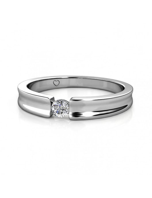 Simplicity Ring - Silber und Kristall - Image 4