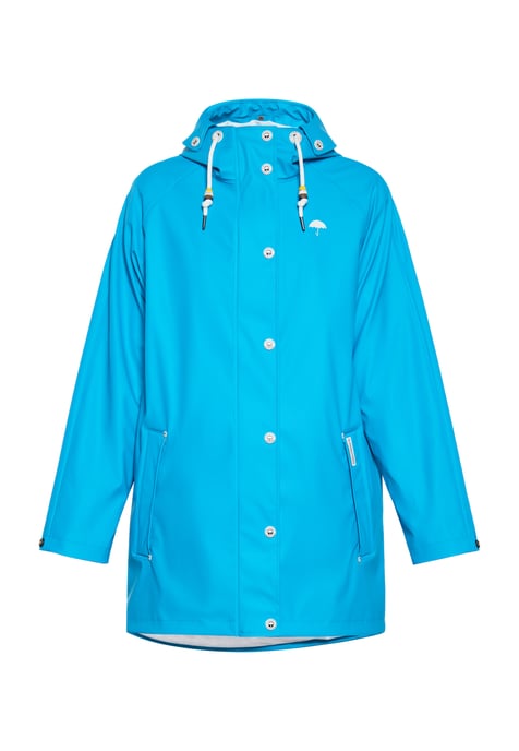 Schmuddelwedda Regenmantel Damen Cyanblau - Image 1