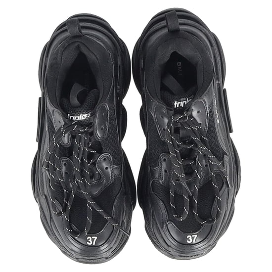 Balenciaga Track Sneakers aus schwarzem Polyurethan - Image 3
