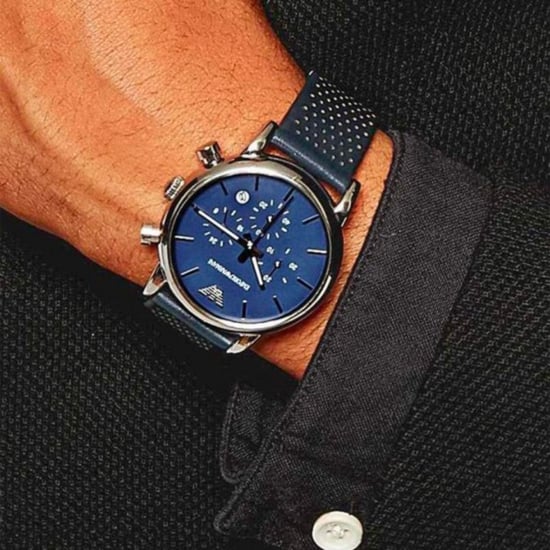 Emporio Armani AR1736 Blauer Chronograph Herrenuhr - Image 5