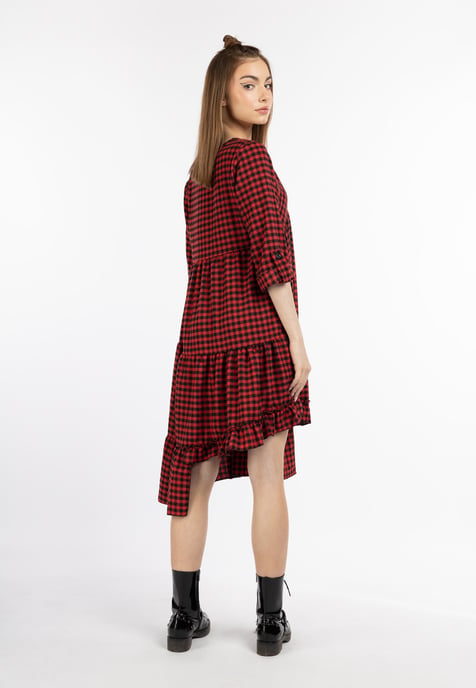 Mymo Midikleid Damen schwarz/rot - Image 4