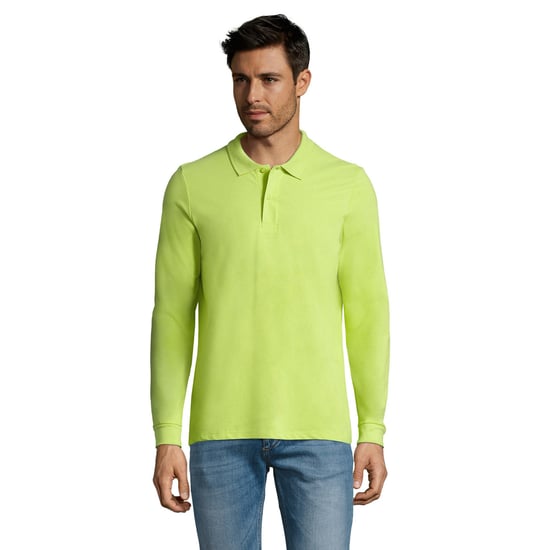 SOLS - "Perfect" Poloshirt für Herren Langärmlig (Apfelgrün) - Image 1