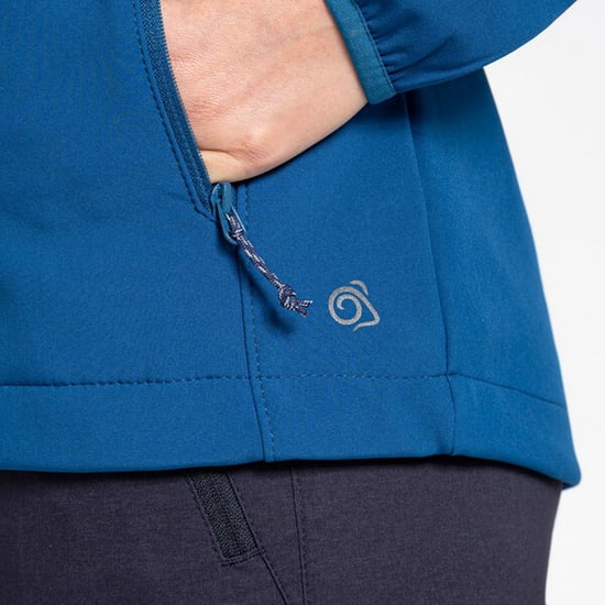 Craghoppers Womens/Ladies Expert Basecamp Soft Shell Jacket (Poseidon Blue)