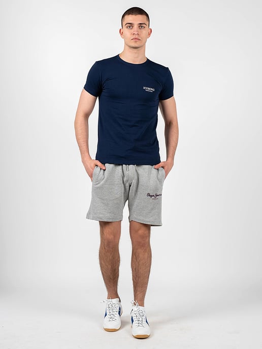 Iceberg T-shirt C-neck Men's Blue