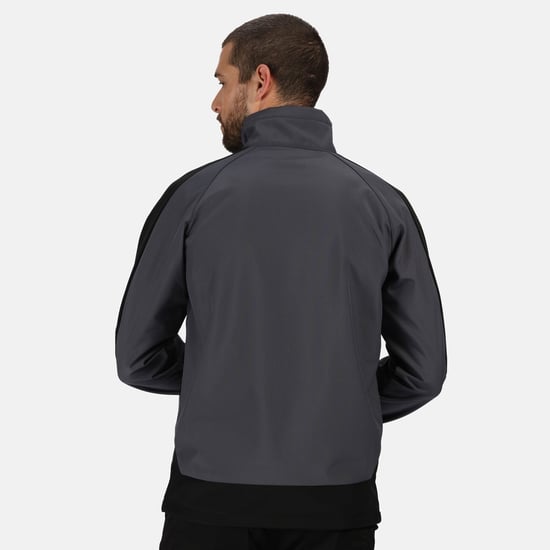 Regatta Mens Contrast 3 Layer Softshell Full Zip Jacke - Image 3