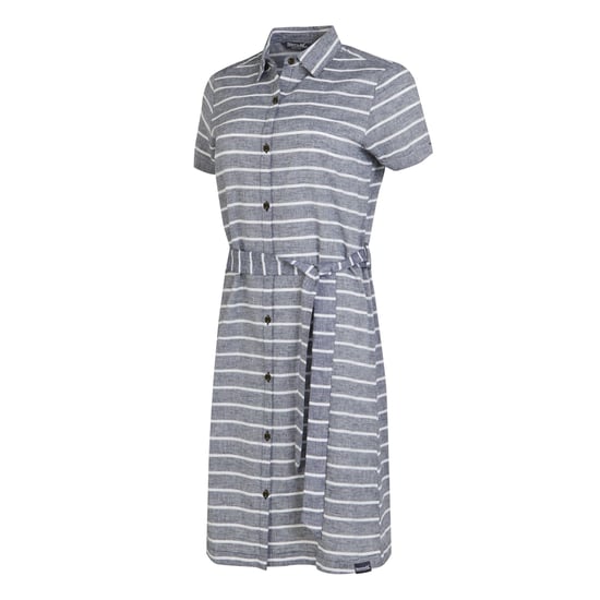 Regatta Womens/Ladies Rema Striped Shirt Dress (Navy/White)