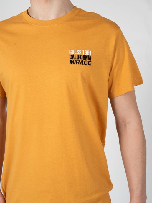Guess T-Shirt Mirage Herren orange - Image 5