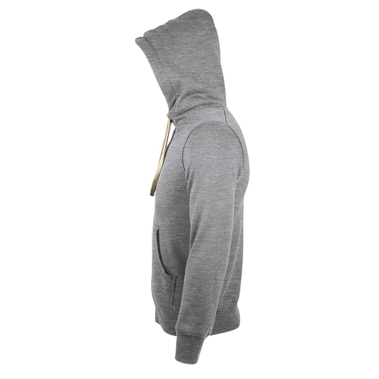 SOLS Sherpa Unisex Sweatshirt mit Kapuze und Reißverschluss (grau meliert) - Image 3