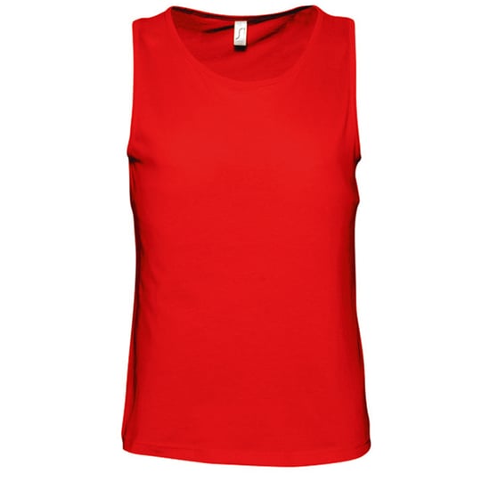 SOLS Herren Justin ärmelloses Tank / Vest Top (Rot) - Image 1