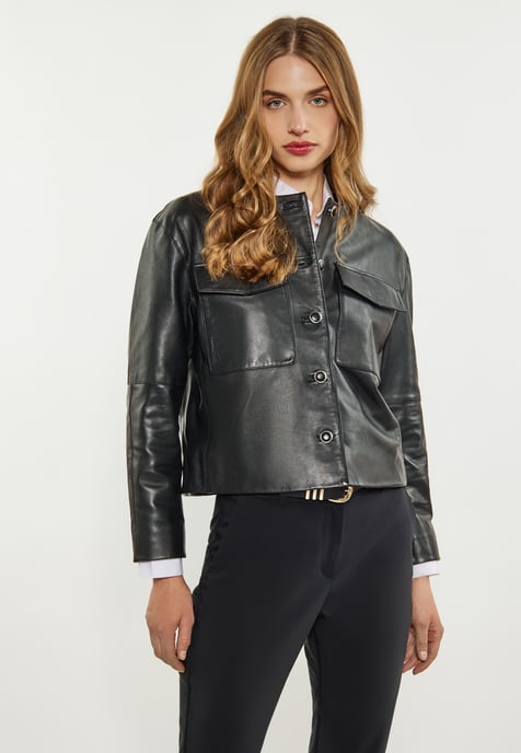 Dreimaster Jacke Damen schwarz - Image 3