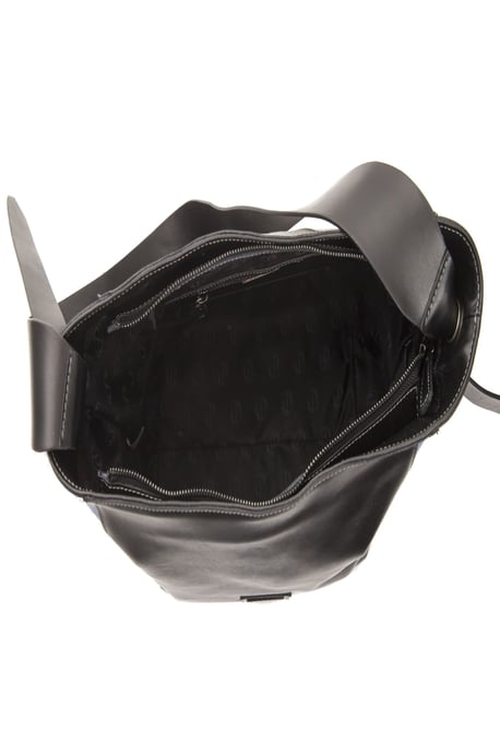 Pompei Donatella Sac à bandoulière en cuir noir pour femmes - Image 4