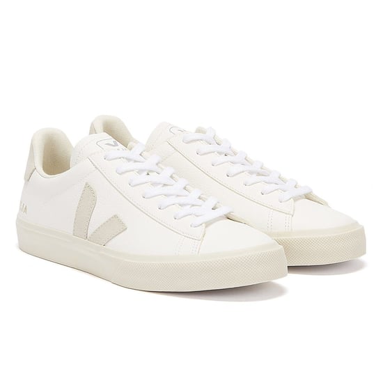 Veja Campo Womens Turnschuhe - (Weiß / Grau) - Image 1