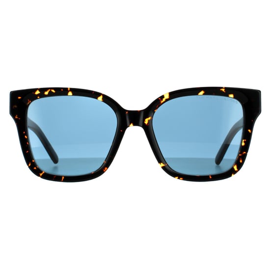 Marc Jacobs Square Womens Havanna Schwarz Blau Avio Sonnenbrille - Image 1