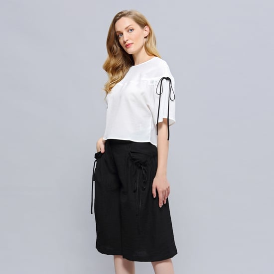 Lässige Capri-Hose mit weitem Bein - Image 5