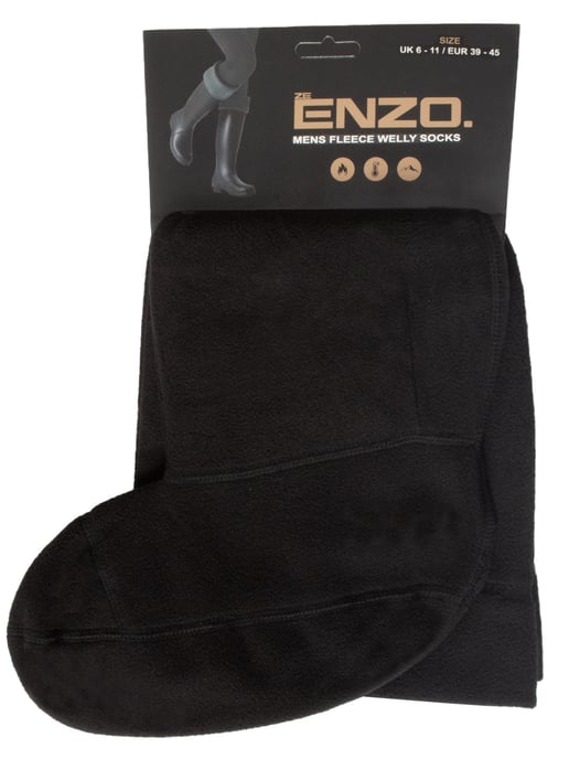 Enzo | Herren Fleece Gummistiefel Socken - Image 2
