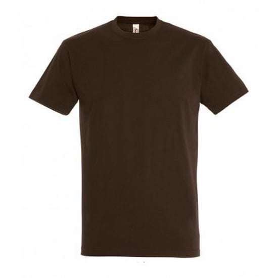 SOLS Mens Imperial Heavyweight Short Sleeve T-Shirt (Schokolade) - Image 1