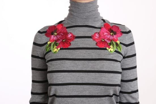 Dolce & Gabbana - Pull à col roulé en cachemire et soie gris pour femme - Image 3