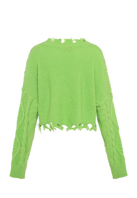 Mymo Strickpullover Damen Limette - Image 2