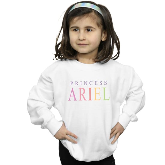 Disney Girls The Little Mermaid Ariel Graphic Sweatshirt (White)