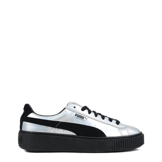 Puma Basket Women's Sneakers Silver/Black - Image 1