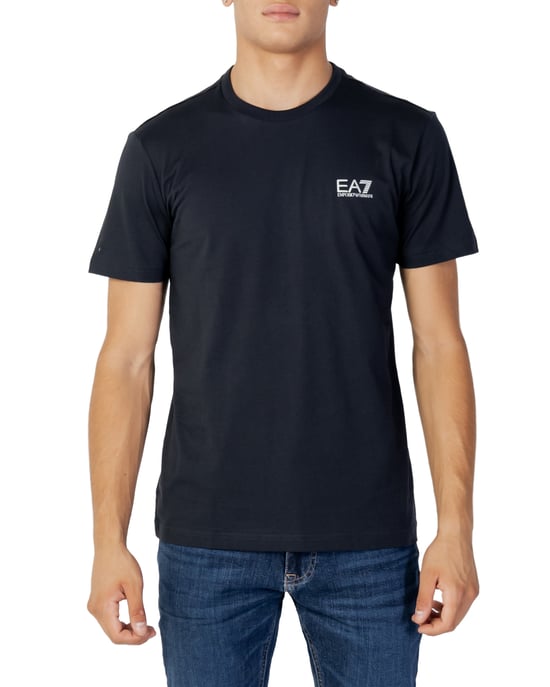 Men's Emporio Armani EA7 Core ID T-Shirt in navy silver
