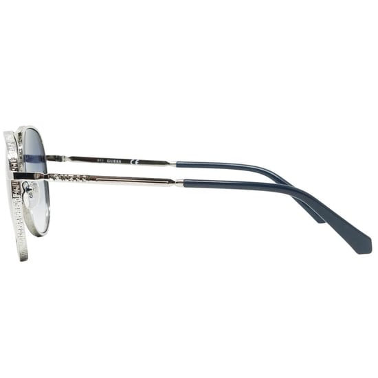 Guess Runde Glänzende Dunkle Nickeltin Sonnenbrille - Image 2