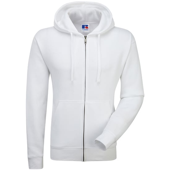 Russell Herren Authentic Full Zip Hooded Sweatshirt / Hoodie (Weiß) - Image 4