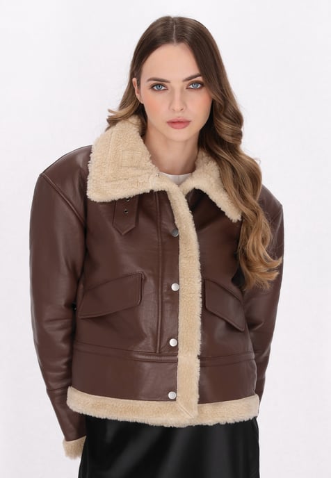 Dreimaster Jacke Damen braun - Image 3