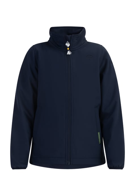 Schmuddelwedda Softshelljacke - recyceltes Material Mädchen Marine - Image 1