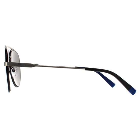 Salvatore Ferragamo Aviator Herren schwarz matt dunkel Ruthenium Flash blau Himmel 90041091 - Image 3