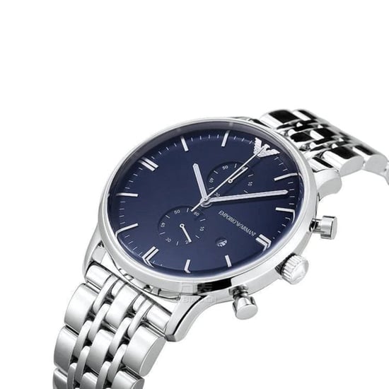 Emporio Armani AR80013 Blaues Zifferblatt Chronograph Herrenuhr - Image 3