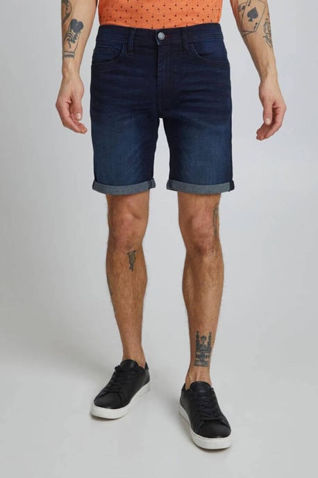 Blend reguläre Passform Jeans Shorts Denim dunkelblau - Image 5