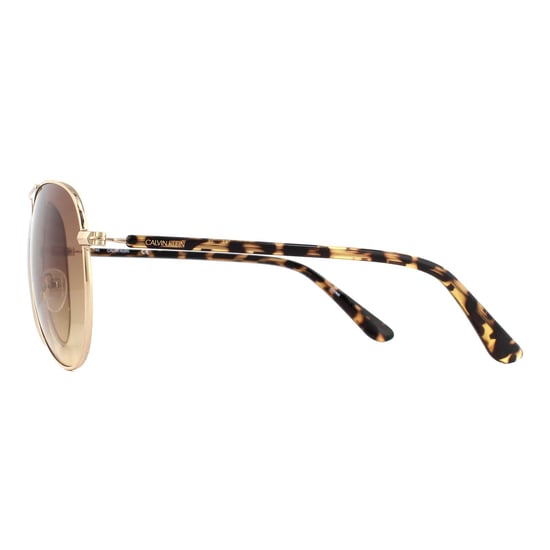 Calvin Klein Sonnenbrille CK19314S 717 Gold Schildkröte Braun Verlauf - Image 3
