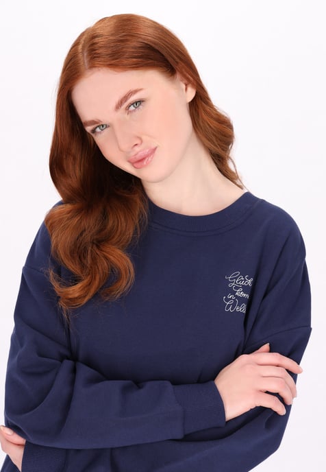 Dreimaster Sweatshirt Damen Marine - Image 5