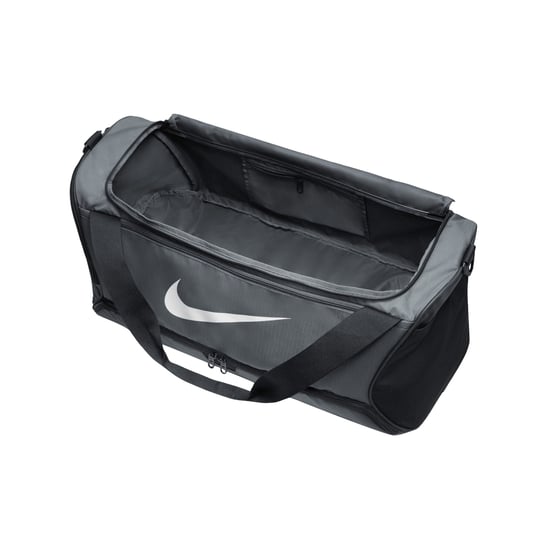 Nike Brasilia Swoosh Training 60L Duffle Bag (Eisengrau/Schwarz/Weiß) - Image 3