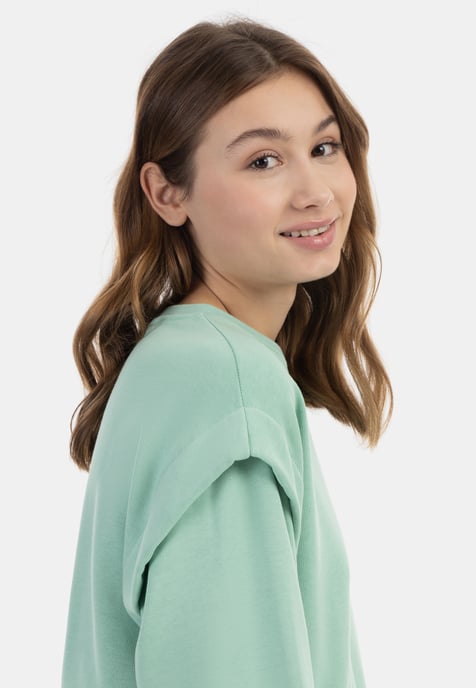 Mymo Sweatpullover Damen Minze - Image 5